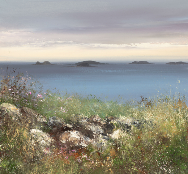 AMANDA HOSKIN - morning light over the eastern isles, scillies